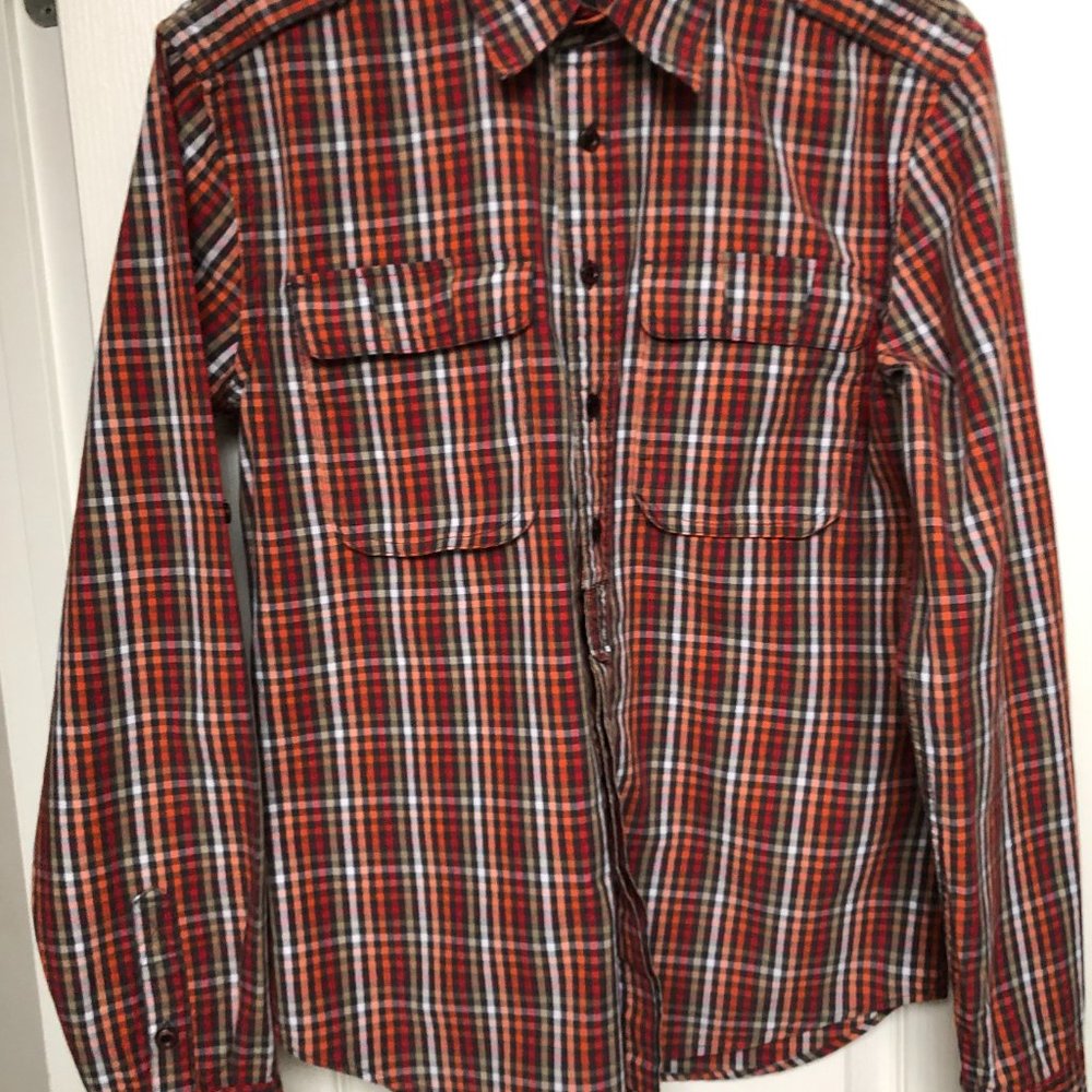 Like NEW! Hawkings McGill Urban Outfitters Mens Plaid Button down-Size Small